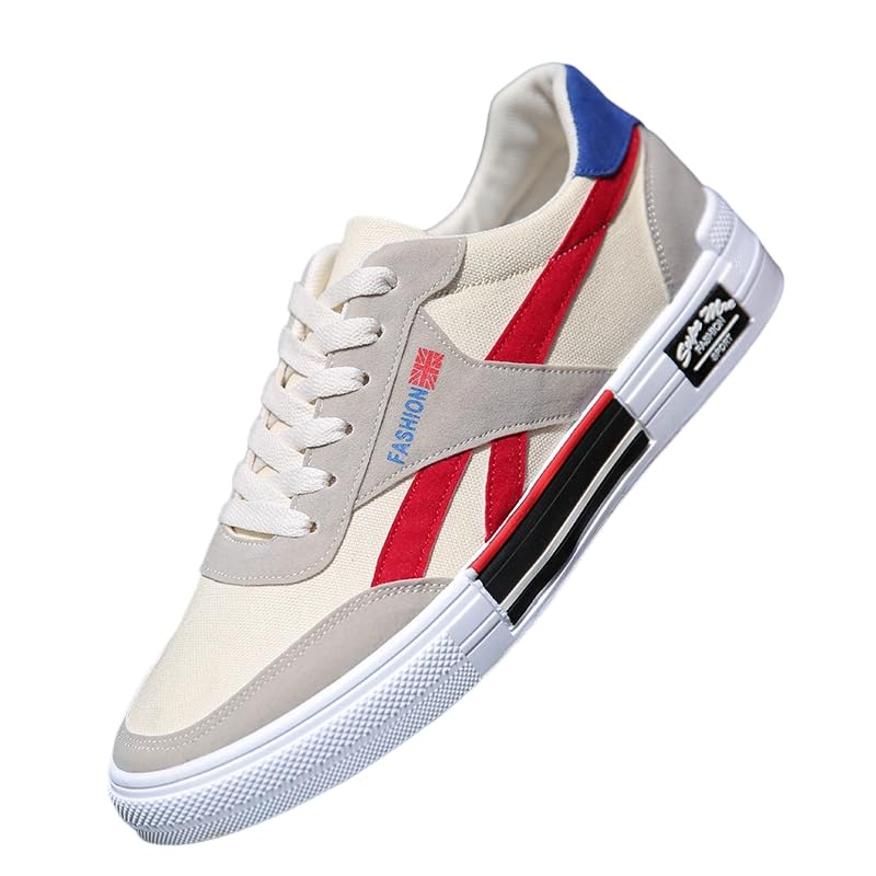 Men's Canvas Sneakers - Fashionable Breathable Design, All-Season Casual Wear