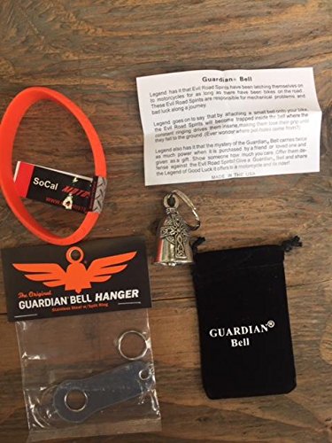 Campana Guardian® Bell para viajes en moto por carretera con kit de percha