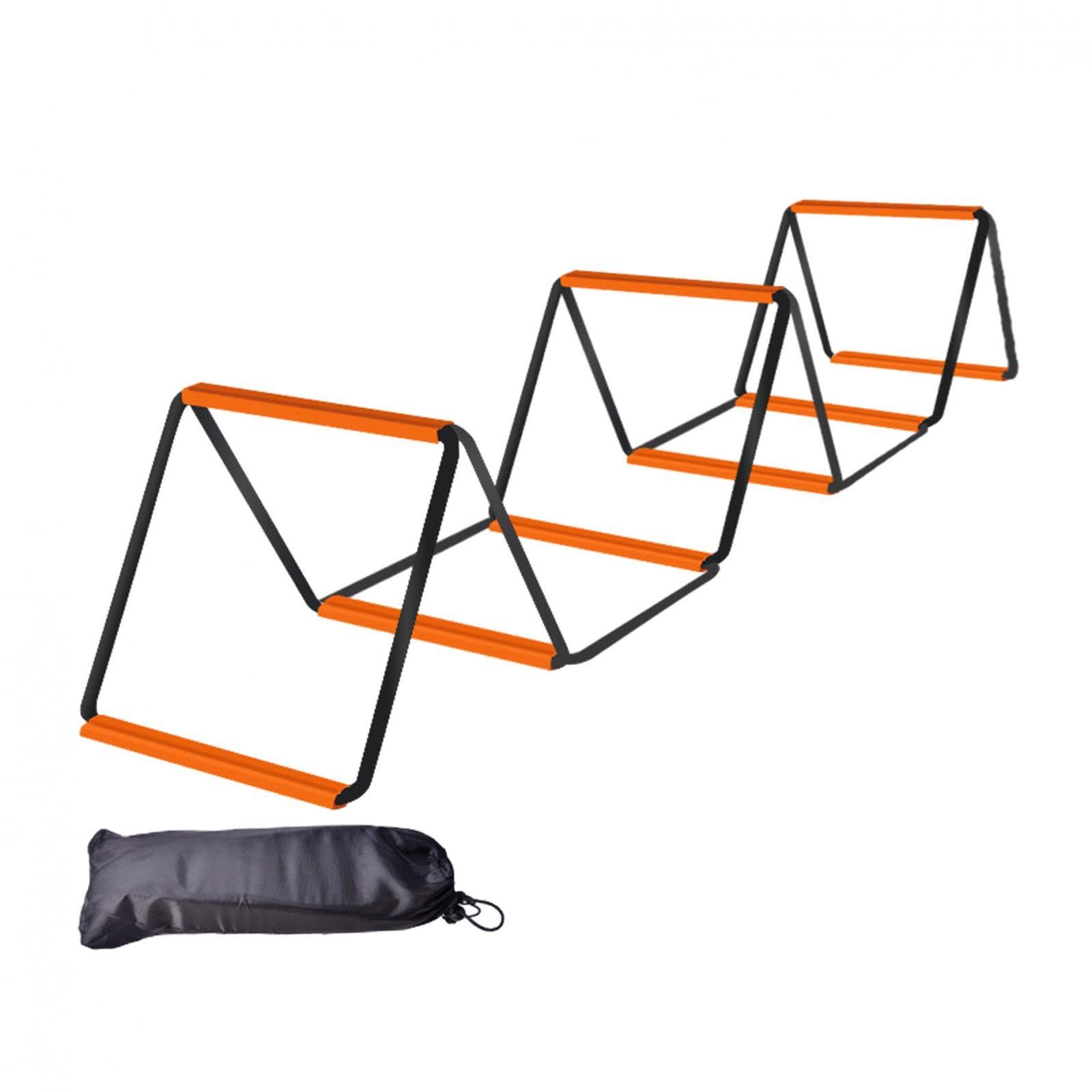 Agility Ladder Easily Set up Workout Folding Portable Football Footwork Ladder 8 Grids with Bag| Sports Equipment | Outdoor Sports Gear | Exercise Gear-image-40