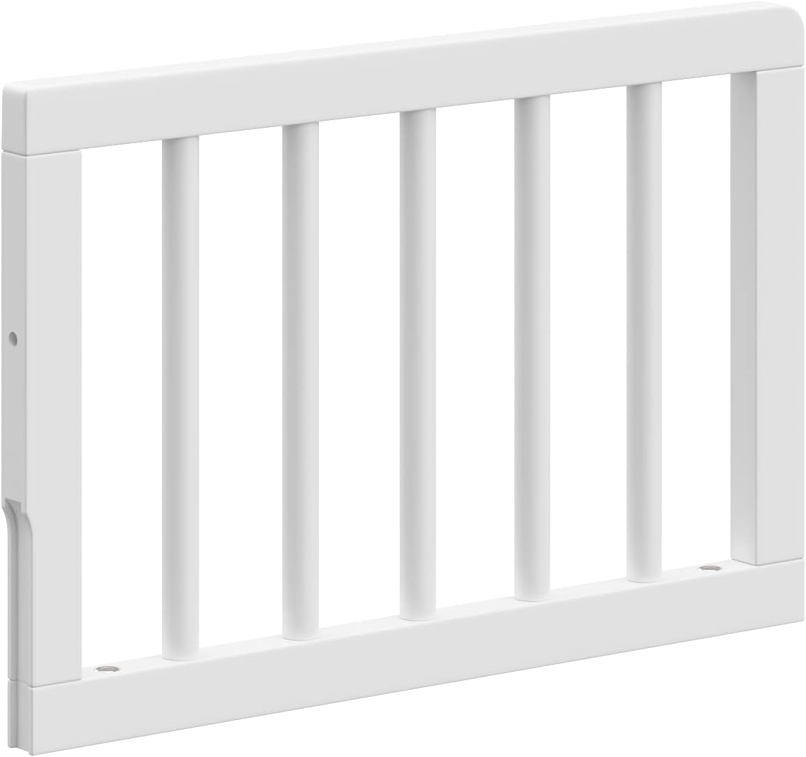 Graco Toddler Safety Guardrail-Dowels (White) - GREENGUARD Gold Certified, Safety Guardrail for Convertible Crib Conversion to Toddler Bed, Non-Toxic Finish