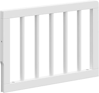 Graco Toddler Safety Guardrail-Dowels (White) - GREENGUARD Gold Certified, Safety Guardrail for Convertible Crib Conversion to Toddler Bed, Non-Toxic Finish