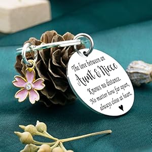 Aunt Niece Keychain Gift For Aunts From Niece Niece Gifts From Auntie Best Aunt Ever Gifts Mothers Day Gift for Aunts Key Chain Birthday Christmas Accessories