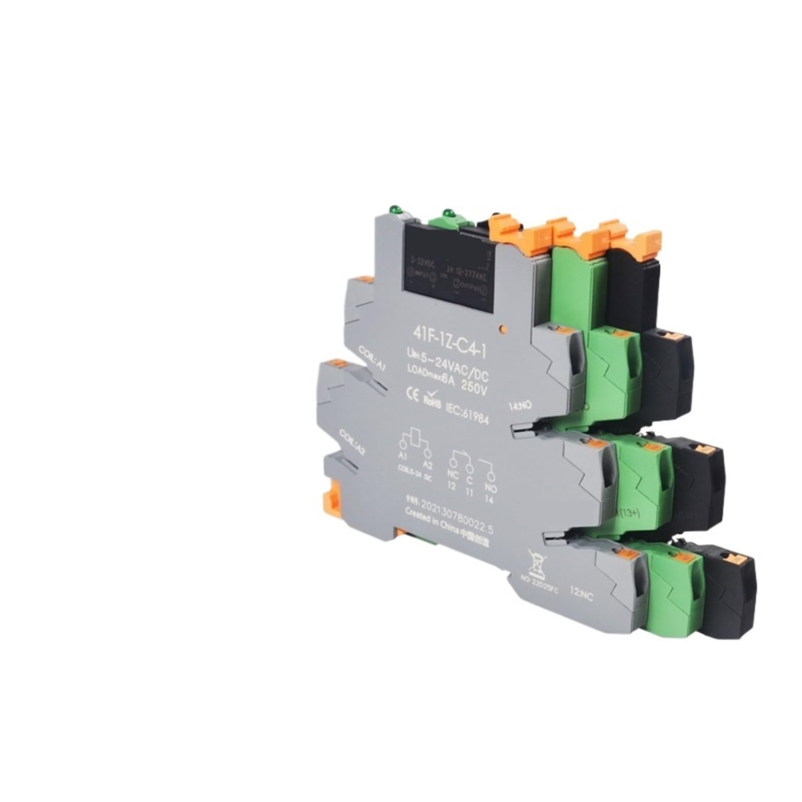 Relais HF41F 24VDC module d'interface de commande 41F-1Z pour armoire électrique - 2