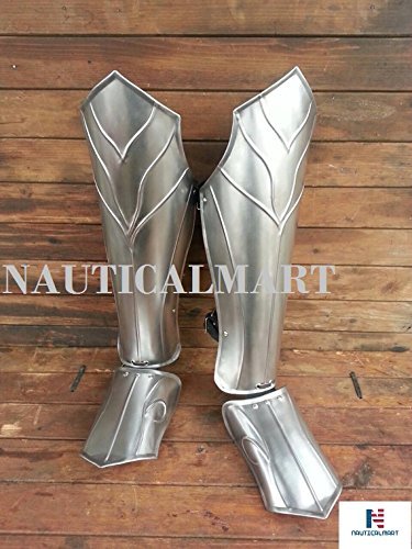 NauticalMart Halloween Thranduil's Armor - Steel Leg Greaves- Lord of The R I NG (The Hobbit)-LARP Elven Leg Greaves - Pair