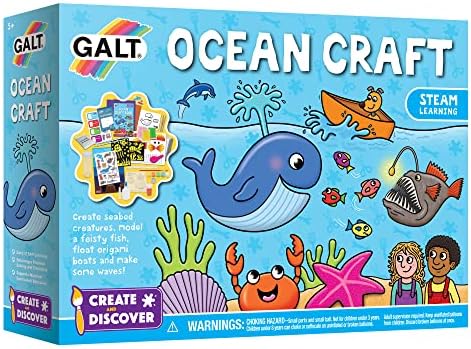 Galt Toys, Create and Discover - Ocean Craft, Craft Kits for Kids, Ages 5 Years Plus