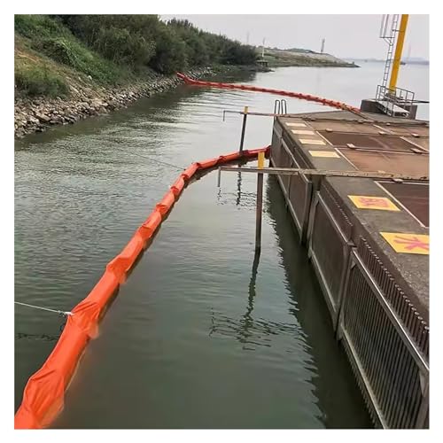 10M Long PVC Ecological Fence,Solid Float -type PVC Oil Bar,PVC Flood Control Fencing,Water Diversion Barrier,Flood Control Fencing for Outdoor Water Oil Waste(0.40x10m)