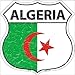 SMART BLONDE Algeria Flag Highway Shield Metal Sign HS-165