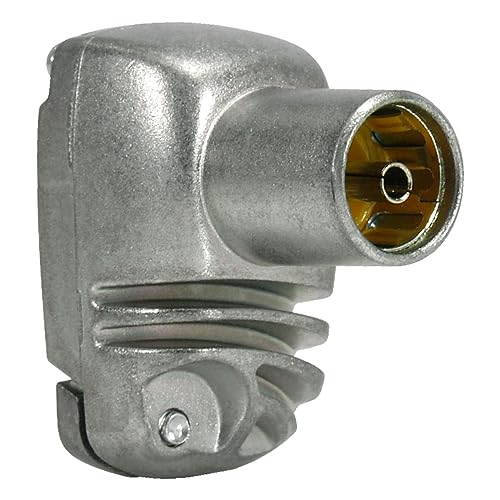 Televes 413310 - Conector cei hembra acodado blindado PROEasyF, Plateado, 1 unidad