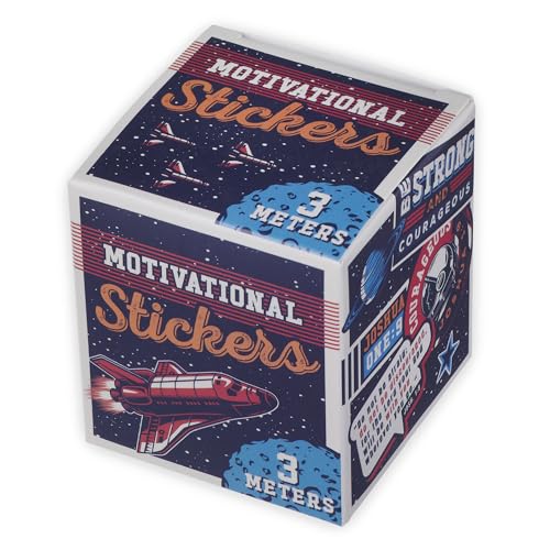 Image of Christian Art Gifts Multicolor Inspirational Scripture Faith-Based Sticker Roll for Boy & Girls: Over 200 Self-Adhesive Stickers for Kids, Motivational Outer Space Theme, Quotes & Verses, Easy-Peel