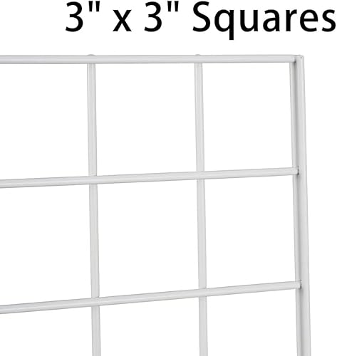 Miniatura 3 de Paneles de rejilla de grado comercial  Panel de rejilla resistente para cualquier exhibición minorista, 2 pies de ancho x 6 pies de alto, 4 paneles
