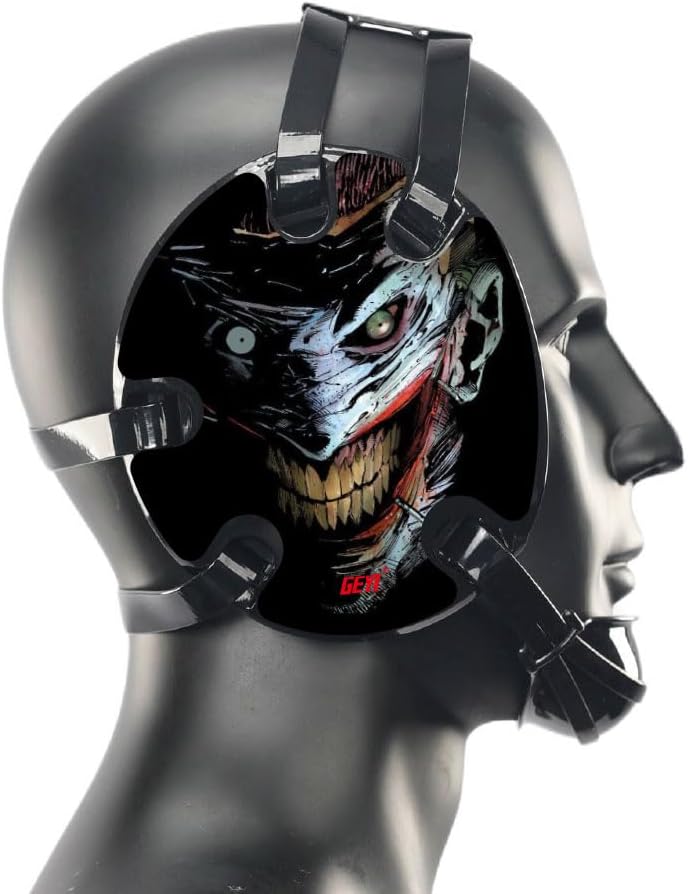 Wrestling Headgear with Smiling The Joker Wraps