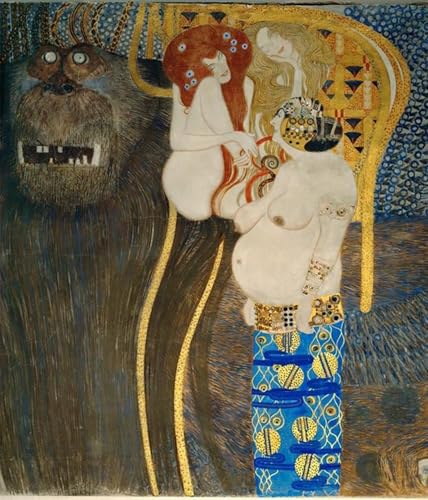 Peinture poster impression frites Beethoven Klimt pour habiller un mur vide