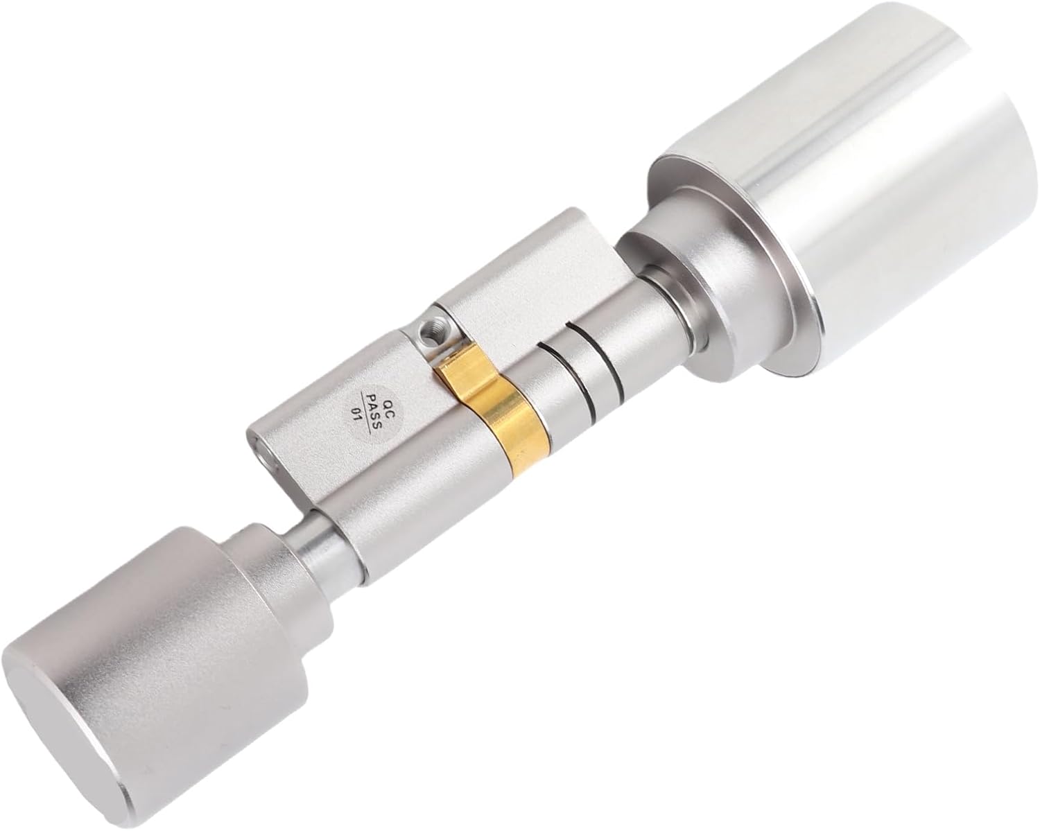 Sonow Smart Cylinder Door Lock, Smart Fingerprint Lock Keyless Entry Door Cylinder Lock for Security Aluminum Interior Door