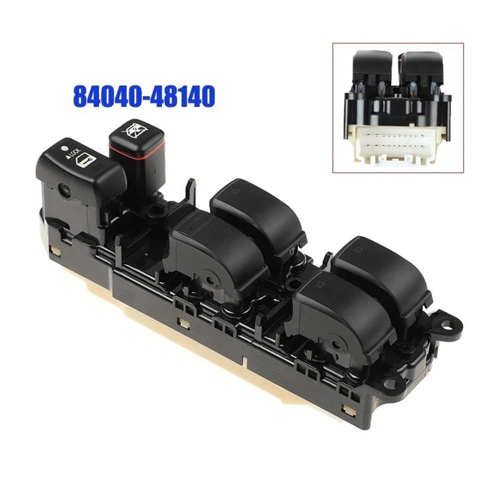 Fensterheberschalter 84040-48140 84040-60053, elektrischer Hauptfensterheberschalter für Land Cruiser 120, Prado GRJ120 und TRJ120
