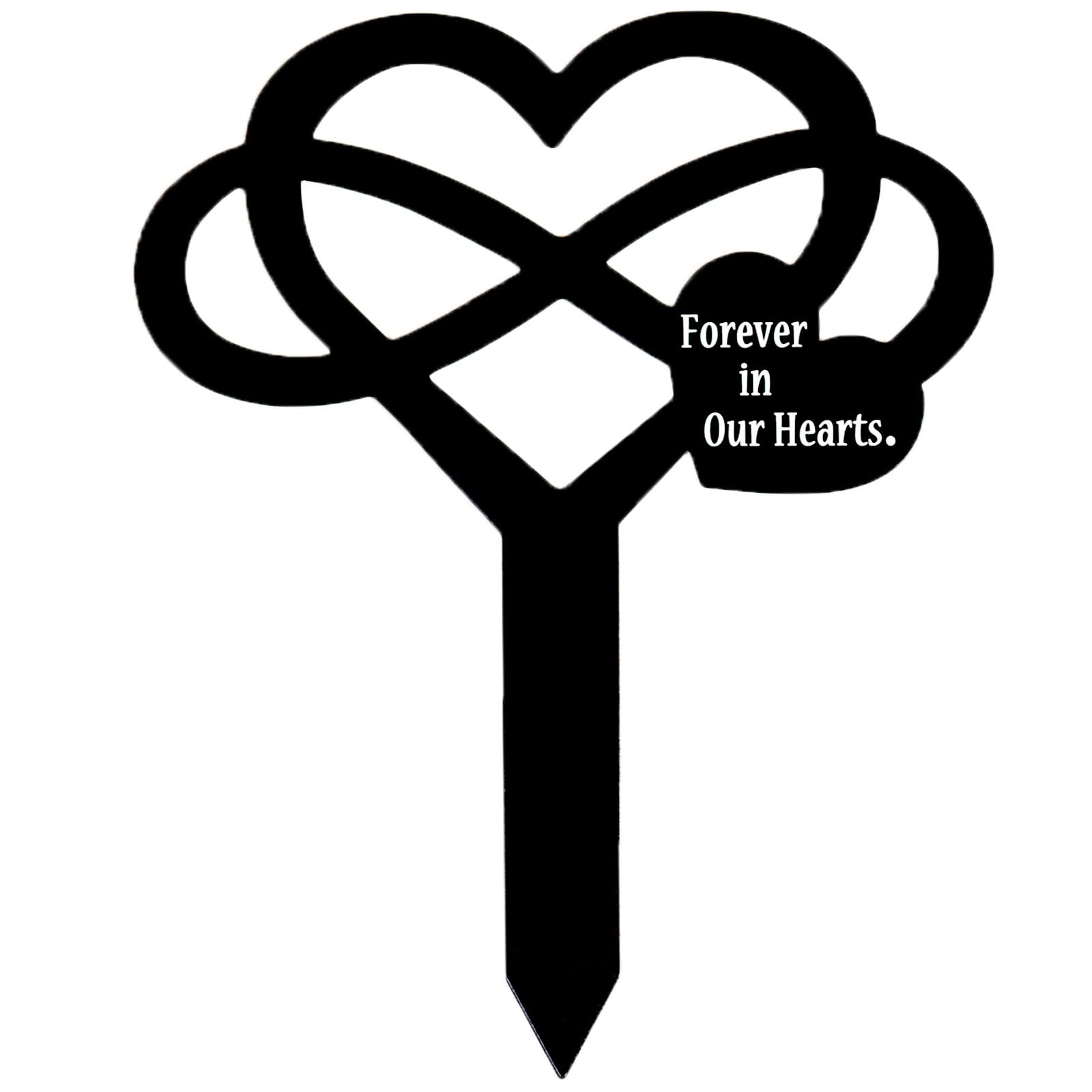 Grave Markers Memorial Stakes Grave Decorations for Cemetery Waterproof Metal Cemetery Plaques Sympathy Garden Stake Memorial Plaques for Outdoor/Yard -11.8 x 9.8 inches