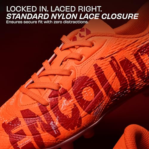 Image of Nivia Encounter Retro Football Studs for Men, 3D Embossed TPU Upper, High Shear TPU Sole, Excellent Grip & Stability, Ideal for Soft & Hard Grassy Ground Surfaces