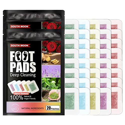 40PCS Entgiftungspflaster Füße,Detox Fußpflaster Entgiftung,Deep Cleansing Foot Pads,100% natürliche Detox Fußpads mit grüner Tee, Minze und Ingwer-Pulver,Für Stressabbau und Tiefschlaf Cover