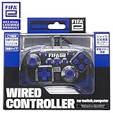 【FIFAe公式ライセンス商品】 FIFAe ワイヤードコントローラー （ SWITCH 用／ パソコン 用） ブラック - Switch