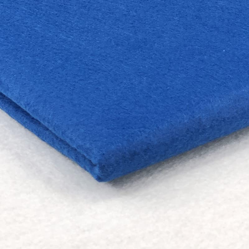 Acrylic Felt Fabric by the Metre - 60" (150cm) Extra Wide, 1mm Thick - Continuous Length Soft Crafting for Sewing, Applique, Decorations & Upholstery - Discount Fabrics LTD(Royal Blue,10)