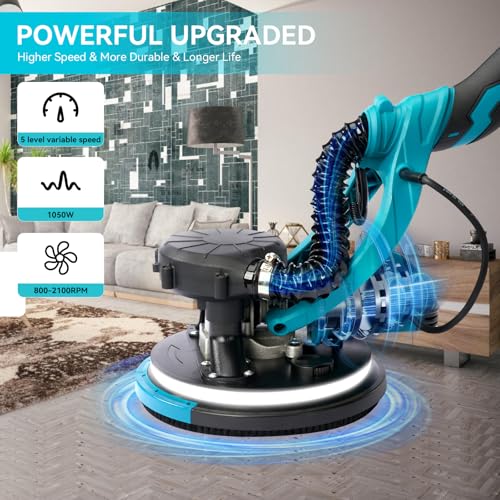 image for VERYMODEL Electric Drywall Sander, 1050W Power Drywall Sander with Vac