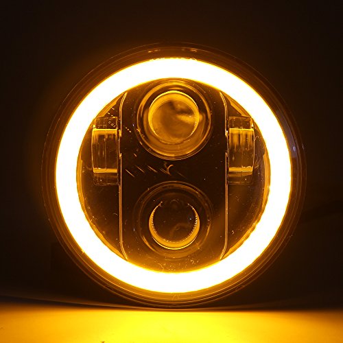 純正　ハーレー　LED ヘッドライト　5.75インチ Amazon | 【HOZAN照明】ブラック 5.75 LEDヘッドライト アンバー