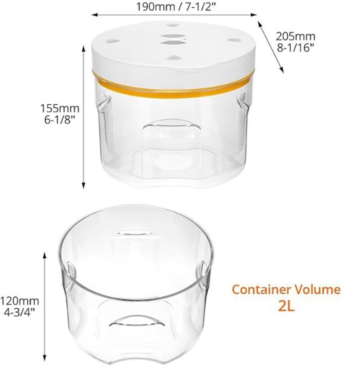 Portable Bubble Removal Machine for Epoxy Resin Vacuum Chamber, 2L