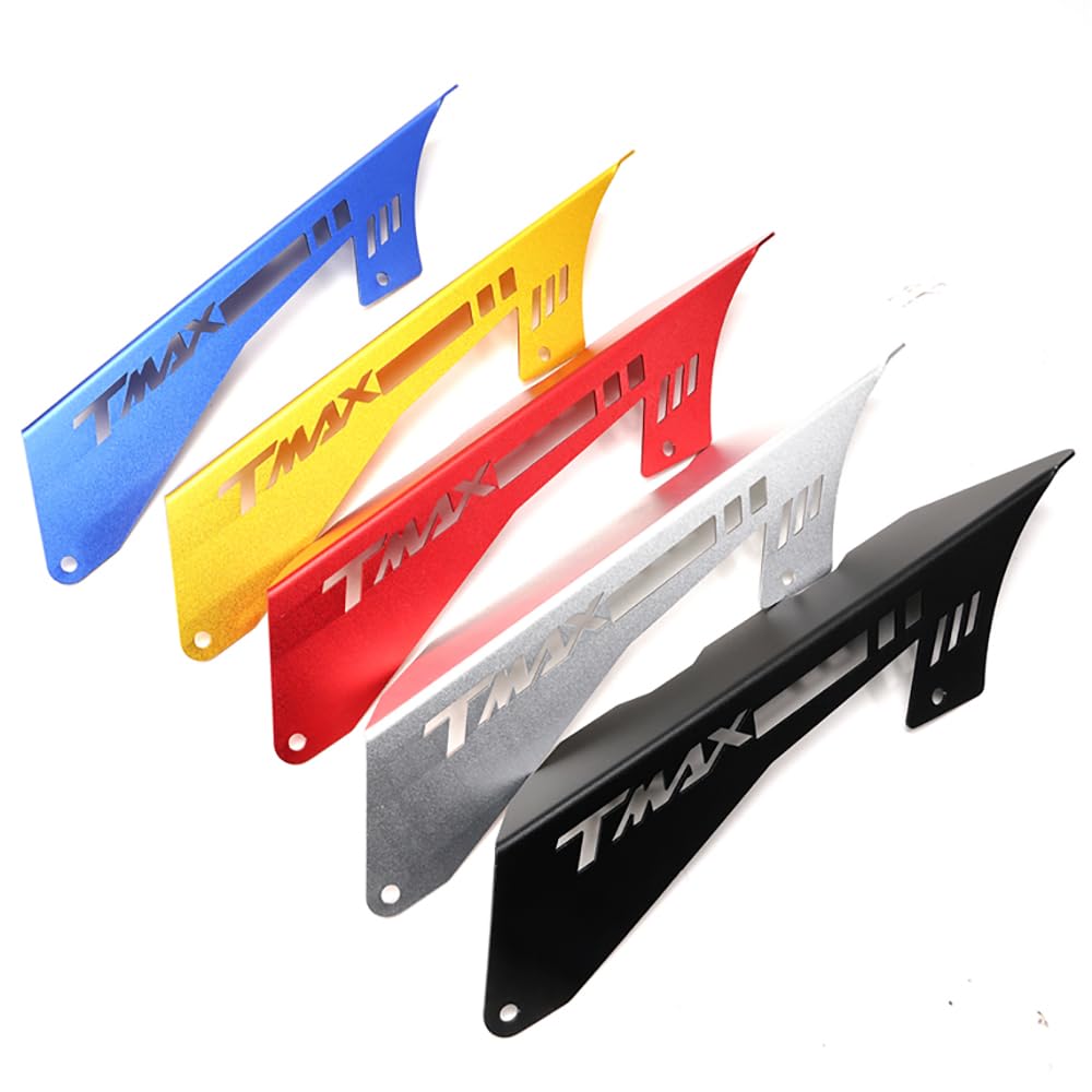 Motocicleta Accesorios para Yamaha TMAX 530 SX DX 2017 2018 2019 TMAX 560 Tech MAX 2020-2022 2023 Protector de Cadena de Motocicleta Cubierta Decorativa de aleación de Aluminio (Azul)