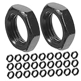 FUNOMOCYA M10 X 1.0Mm Fine Thread Hexagonal Lock Nut Fasteners for Lamp Shade Collar Ring Light Cover Fixing for Home Use Lamp Holder Repair and DIY Lighting Component Assembly