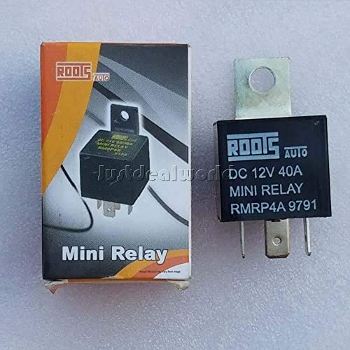 Image of Roots Horn Relay 12V | 4 pin | for Car and Motorcycle Horn (Universal) Black