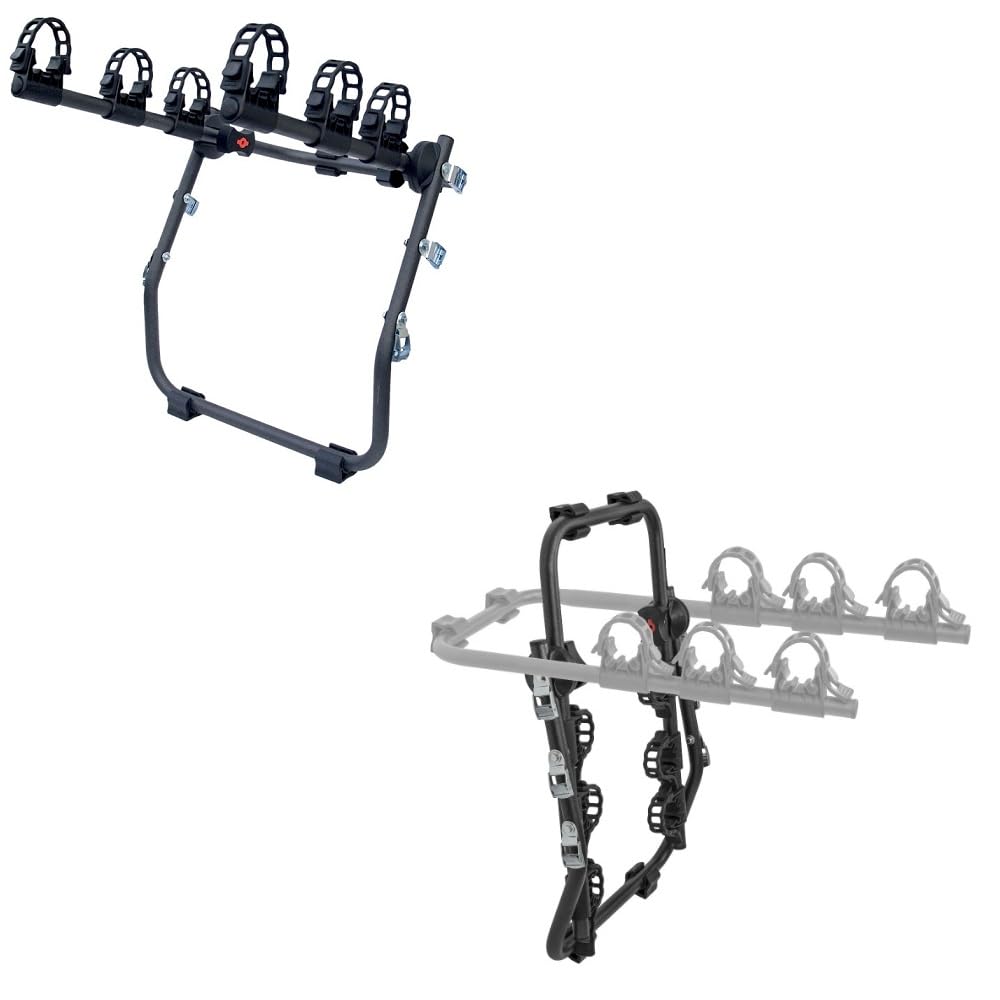 COMPATIBILE CON KIA STONIC dal 17 in poi PORTABICI POSTERIORE PER AUTO ADATTO PER 3 BICI PORTA BICICLETTE MISTRAL CON 3 SCOMPARTI CON REGOLAZIONI CARICO MAX 45KG
