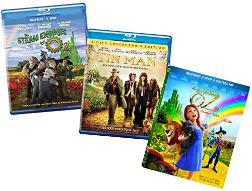 The Wizard of Oz Family Collection 3-Blu-ray Set: The Steam Engines of Oz [Blu-ray + DVD] / Legends of Oz: Dorothy's Return [Blu-ray + DVD] / Tin Man [Blu-ray]