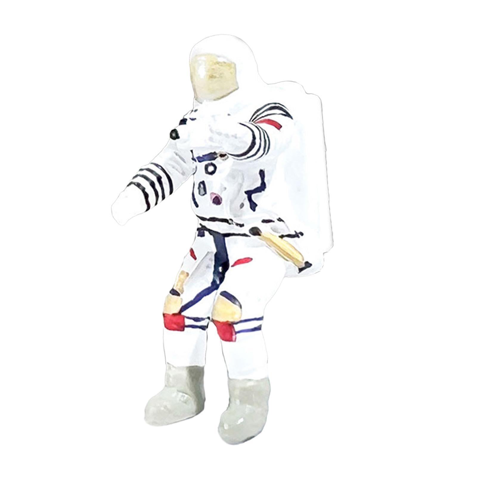 KIXZSAZ Handcrafted Miniature Action Figures 1/64 Adding Flair to Sandtable Decorations and Fairy Scenes Fairy Gardens Spaceman Model Miniature Astronaut