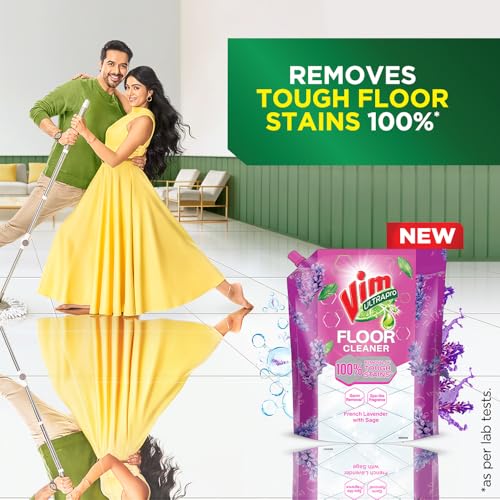 Image of Vim Floor Cleaner: 1.8L | French Lavender with Sage | 100% Removal of stains for complete clean floors & long lasting fragrance
