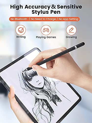 【High Sensitivity & Fine Point】Stylus Pen For Ipad【Drawing & Writing Friendly】【Universal Capacitive】For Iphone/Ipad/Android And Other Touch Screens #TOP1