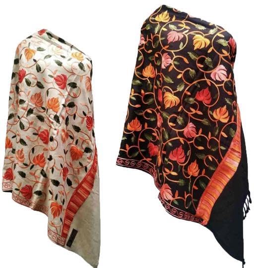 WOMEN SHAWLS, WOMEN STOLES,SHAWLS FOR WOMEN, SHAWLS,STOLES, EMBROIDERY SHAWL FOR WOMEN,EMBROID AMR-P101-image-35