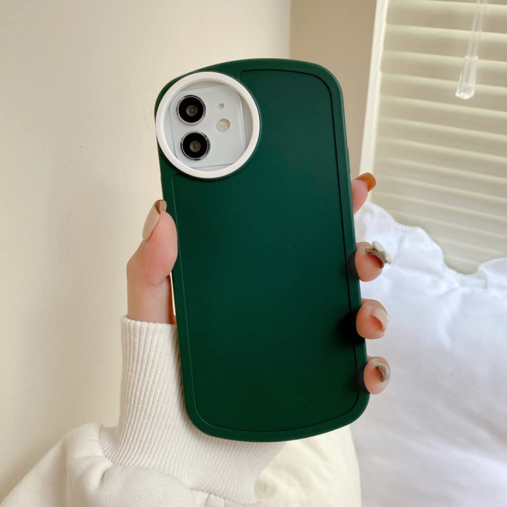 Custodia IPhone 12 Pro Max Verde Con Supporto A Cuore - Morbida TPU Antiurto