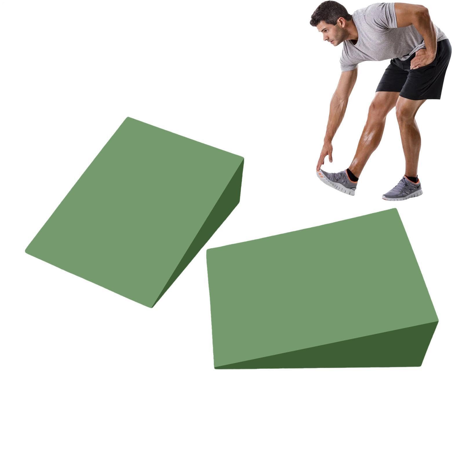 Yoga Antiscivolo Slant Board Tavola Inclinata Blocco Yoga Confezione Da 2 Per Squat Per Polpaccio Allenamento A Casa Blocco Per Squat Schiuma EVA Riabilitazione Piedi Fisioterapia