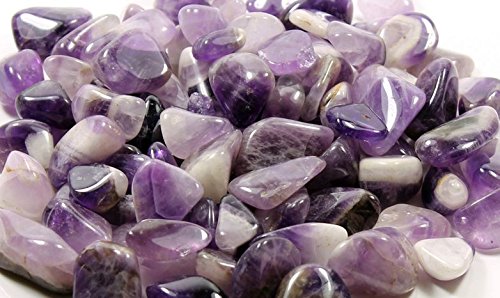 100g burattate e lucidato AMETISTA 'CHEVRON