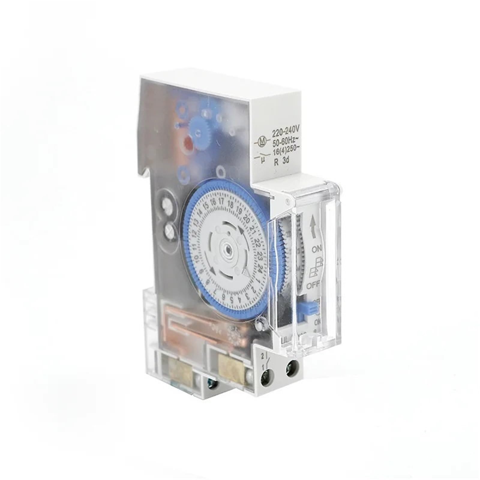 Temporizador SUL180A, 24 Horas, relé analógico, programable, eléctrico, 220 V, 16 A, batería, Carril DIN, mecánico