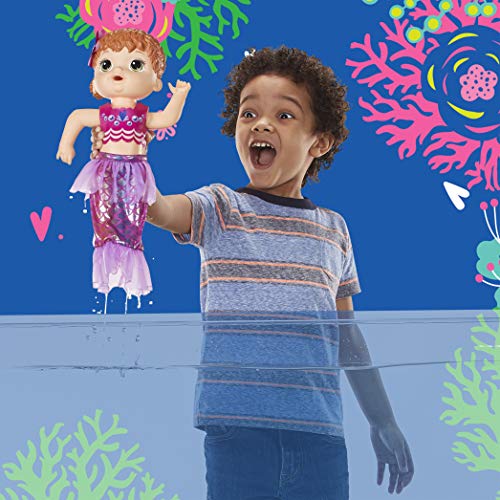 Baby Alive BA Shimmer N Splash Mermaid RED Hair – Bild 7