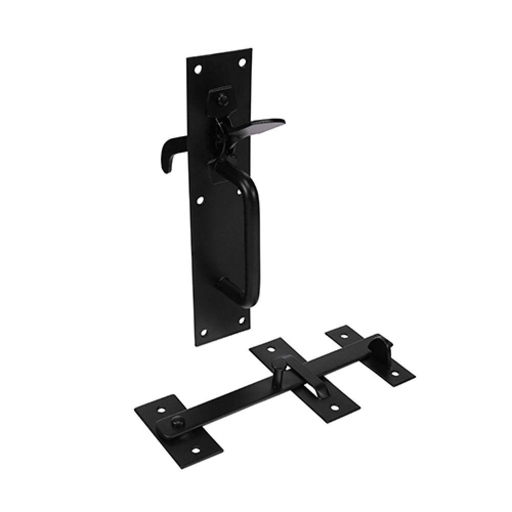 Timco Black Slmbbtaurus Suffolk Latch - Medium Duty - 205 X 45Mm