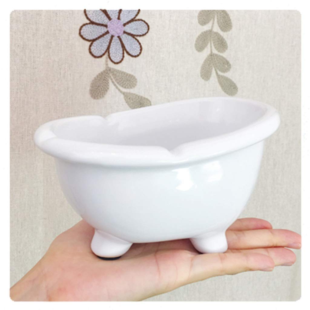 Posacenere da tavolo in ceramica, design creativo per vasca da bagno, regalo unico per fumatori, posacenere decorativo da tavolo