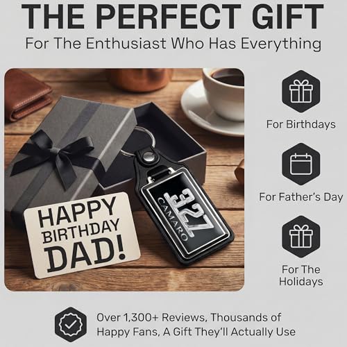 Image of Brotherhood Car Key Chain for Camaro - Classic Models Keychain for Men and Women Gift Key Ring - -