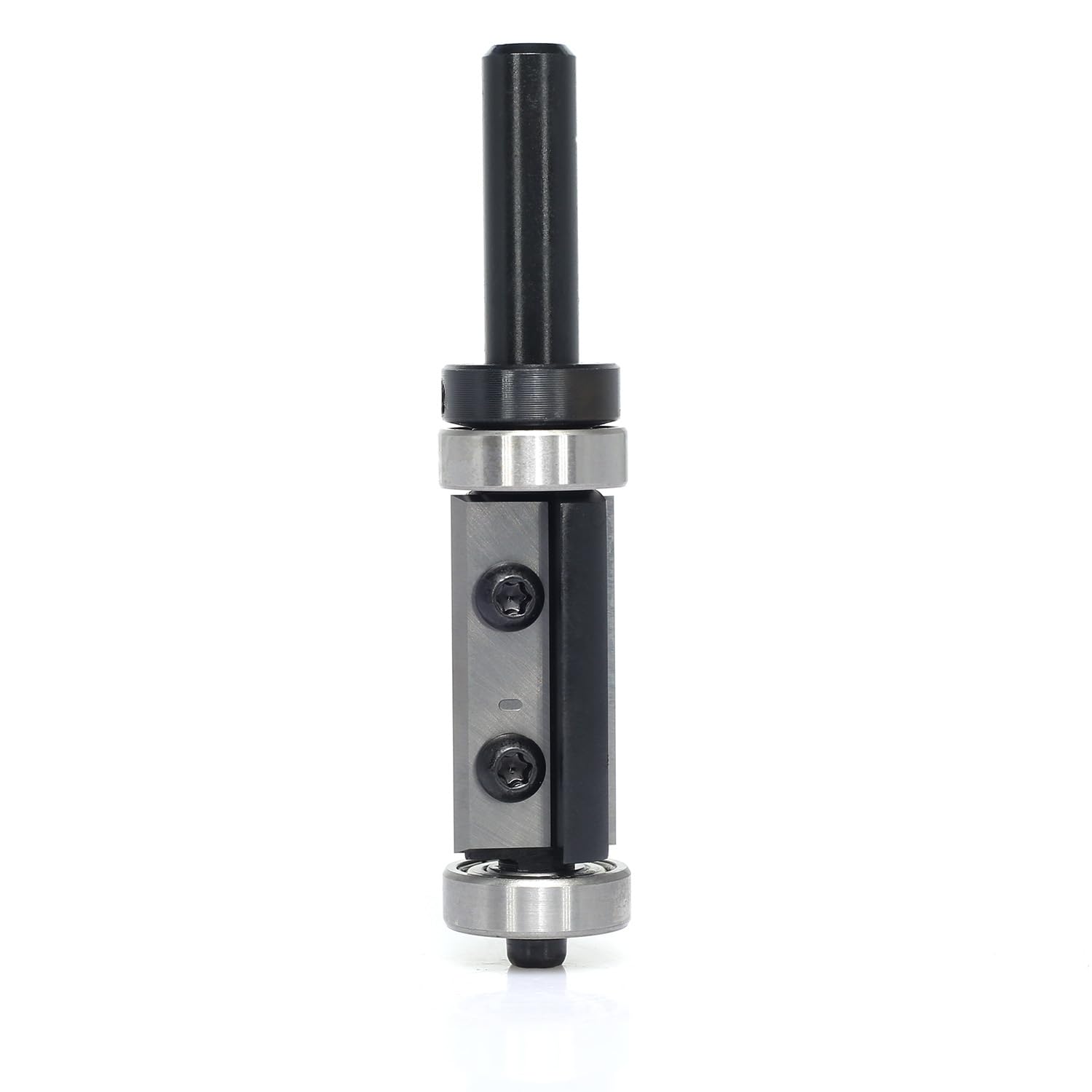 Fresa a filo per piastre reversibili, fusto da 8 mm, lunghezza di taglio 30 mm, con metallo duro sostituibile (HW), con cuscinetti a sfera sul gambo e sulla parte superiore, per