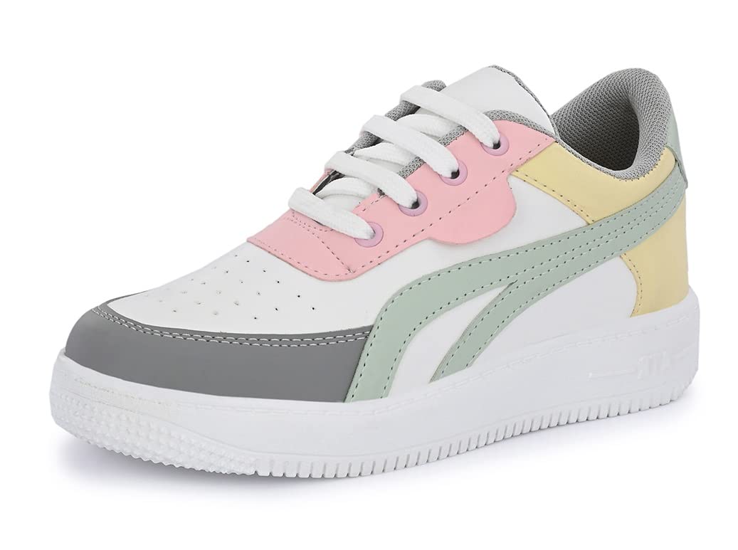 MACTREE Womens Pink Synthetic Sneakers Shoes - 5 UK (B0BVZ82H4W) Amazon Price History, Amazon Price Tracker
