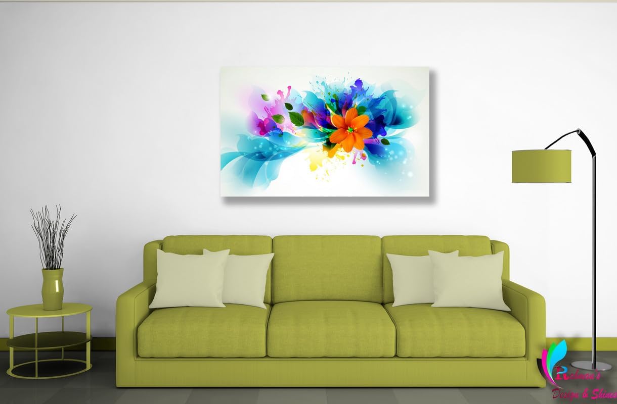 Rahman's Design & Shines Abstract Colors Single Frames Painting (20 Inches x ...