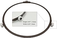 Vista 4 de Anillo de rodillo de placa giratoria de microondas de 7 pulgadas con rodillos de 0.472 in, piezas de repuesto para la mayoría de microondas