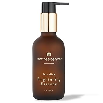 Matrescence Rose Glow Brightening Essence Face Serum & Toner 4oz/118ml | Spa-Quality Facial Treatment | Pregnancy-Safe Skincare Made for Mom | Daily for Hormonal Skin