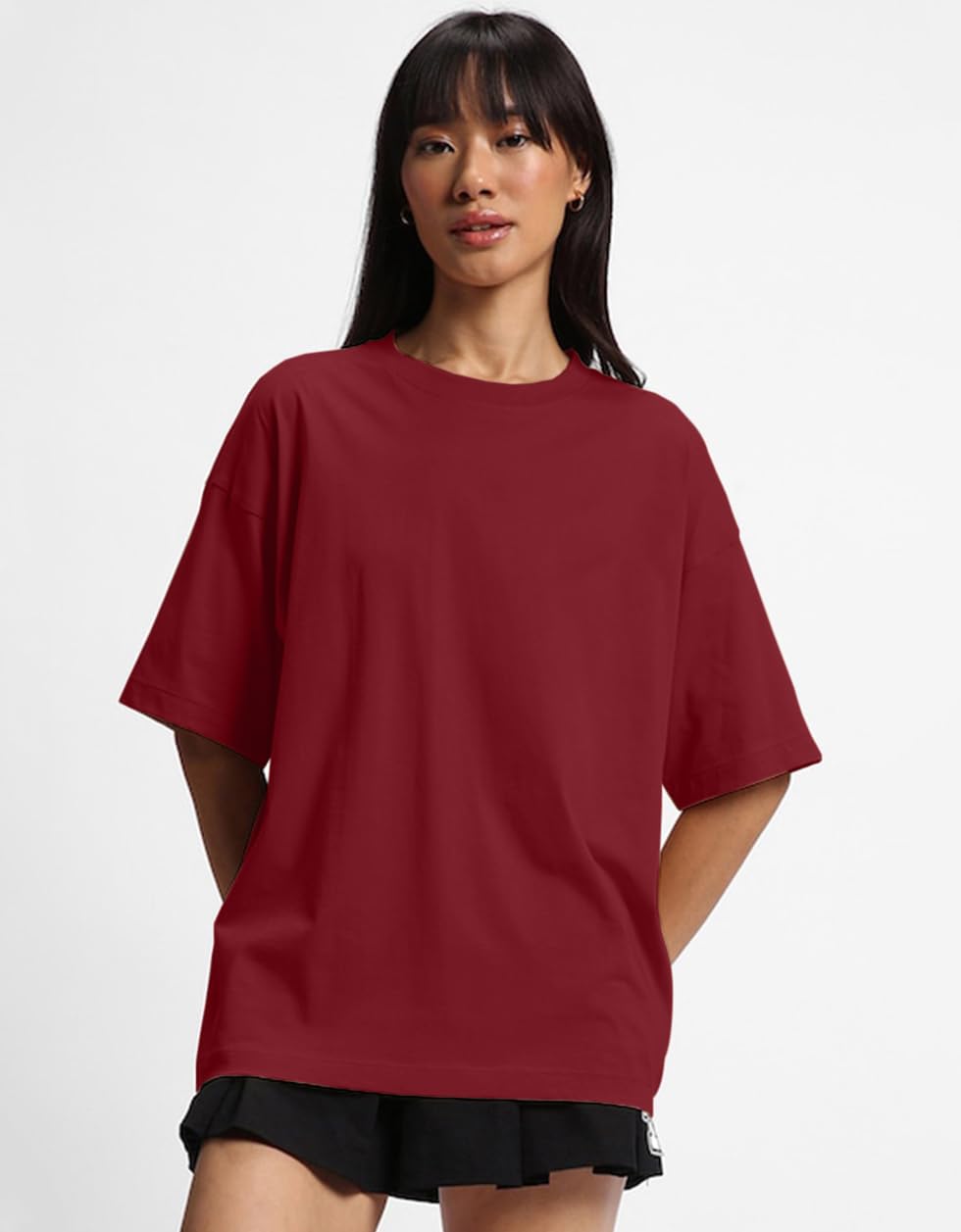 JUNEBERRY Paquete de 3 camisetas para mujer, 100% algodón puro, media manga, cuello redondo, tallas S-XXL