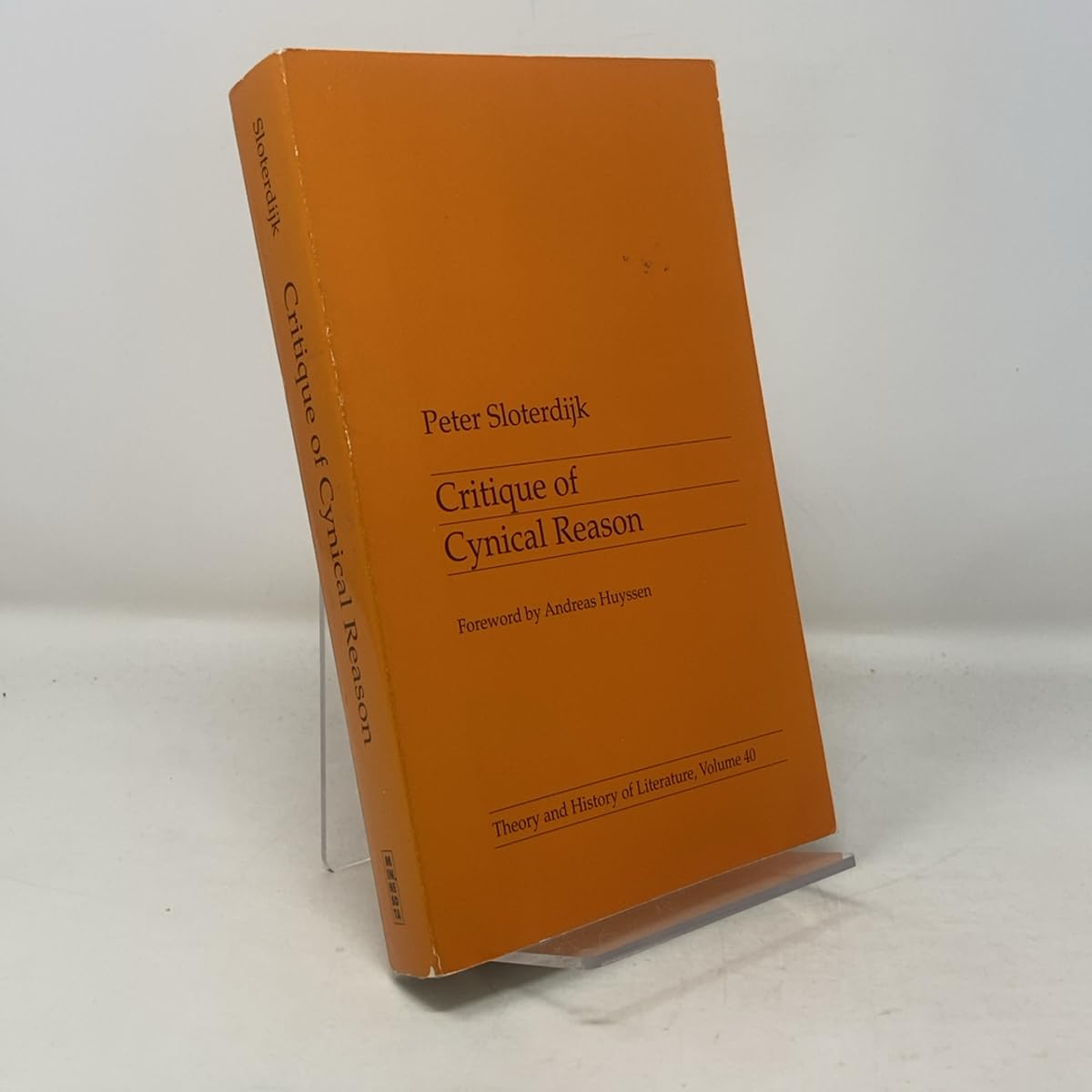 Critique of Cynical Reason (Theory and History of Literature, Volume 40)